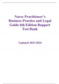 Nurse practitioners business practice and legal guide 6th edition by Buppert test bank