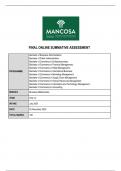 MANCOSA Mathematics buffet pack