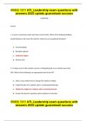 RNSG 1311 ATI_Leadership exam questions with answers 2022 update guaranteed success