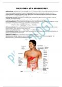 study notes Digestin and Absorptions class 11th