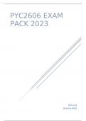 PYC2606 EXAM PACK 2023.