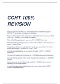 CCHT Practice Exam questions and answers latest 2023 - 2024 [100% correct answers