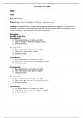 CHEM 121 Lab Report 5: Bonding Type by Solubility, Distillation, and Spectroscopy