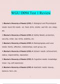 WGU D094 Test 1 Review questions and answers} Latest 2023 - 2024 (verified answers)