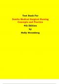 Test Bank - Dewits Medical Surgical Nursing Concepts and Practice  4th Edition by Holly Stromberg | Chapter 1 – 48, Latest Edition|