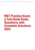 RBT test bank Exam questions with complete solutions 2023