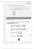 Lesson notes: Mathematics - Pure Maths; Trigonometry and Modelling