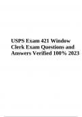 USPS 421 Window Clerk Exam Questions And Answers | Latest Update, USPS Exam 421 Window Clerk Exam Questions With Answers 2024, USPS Exam 421 Window Clerk Exam Questions and Answers Latest & USPS 421 Window Clerk Exam Questions and Answers Latest Update 20