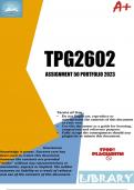 TPG2602 Assignment 50 (PORTFOLIO) 2023 