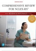 Pearson Reviews & Rationales: Comprehensive Review for NCLEX-RN, 3rd edition Latest 2023