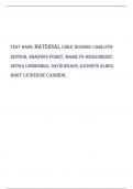 TEST BANK MATERNAL CHILD NURSING CARE, 6 & 7th EDITION, SHANNON PERRY, MARILYN HOCKENBERRY, DEITRA LOWDERMILK, DAVID WILSON, KATHRYN ALDEN, MARY CATHERINE CASHION, 6TH & 7TH EDITION COMPLETE