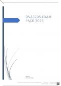 DVA3705 EXAM PACK 2023.