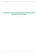 Automated Test Framework (ATF) Fundamentals Questions and Answers