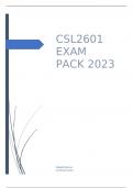 CSL2601 EXAM PACK 2023