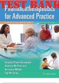 Pharmacotherapeutics for Advanced Practice 5th Edition A Practical Approach by Arcangelo, Peterson, Wilbur, and Reinhold. TEST BANK _(GET COMPLETE DOWNLOAD LINK INSIDE).