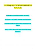  TEST BANK FOR ANATOMY AND PHYSIOLOGY OPENSTAX All Chapters 1 - 28 | 100 % Complete