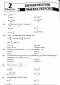 Math Calculus Differentiation practice MCQs with answers