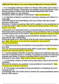 URS 629 Peds Q&A for all 4 test combined Maryville University 2022/23 1 / 57 1. 14. A schoolage child has a history of chronic otitis media and is seen in the clinicmwith vertigo.The primary care pediatric nurse practitioner notes profuse purulent otorrhe