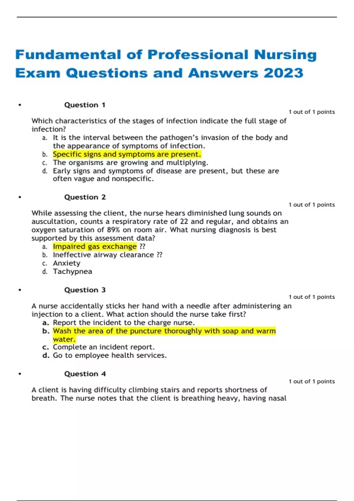 2023 Post study quiz fundamentals capstone while this - civictione