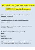 Real ASVAB test questions and answers 2022/2023 |100% verified answers