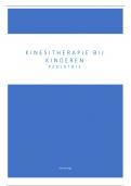 kinesitherapie bij kinderen theorie pediatrie