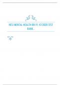 HESI MENTAL HEALTH RN V1-V3 2020 TEST BANK.