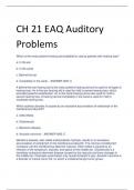 CH 21 EAQ Auditory  Problems