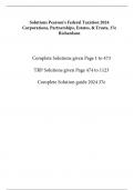 Solutions for Pearson's Federal Taxation 2024 Corporations, Partnerships, Estates, & Trusts, 37th edition Richardson