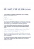 ATI Peds ATI 2019 B with NGN/rationales Questions & Answers (A+ GRADED)