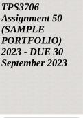 TPS3706 Assignment 50 2023 - DUE 30 September 2023