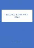 SED2601 EXAM PACK 2023.