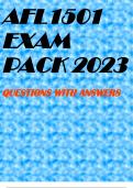 AFL1501 EXAM PACK 2023