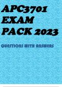 APC3701 EXAM PACK 2023