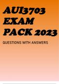 AUI3703 EXAM PACK 2023