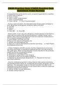 CNOR Practice Quiz (CNOR Practice Quiz Questions From Review)