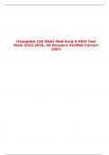 (Complete 140 Q&A) Med-Surg II HESI Test Bank 2023-2024, All Answers Verified Correct 100%