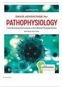 Test bank for Davis Advantage for Pathophysiology Introductory Concepts and Clinical Perspectives 2nd Edition by Theresa M Capriotti |ISBN NO-10 0803694113  | ISBN N0-13 9780803694118 | Chapter 1-46 | Complete Questions and Answers A+