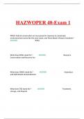 HAZWOPER 40-Exam