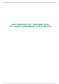 HESI GERIATRICS 2023 QUESTIONS WITH RATIONALES AND ANSWERS LATEST VERSION