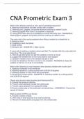 CNA Prometric Exam 3 Latest Update 2023 with Complete Solutions