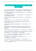 NOCTI Pre Engineering Exam Study Guide  New Version