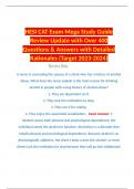 HESI CAT Exam Mega Study Guide Review Update with Over 400 Questions & Answers with Detailed Rationales (Target 2023-2024)