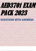 AED3701 EXAM PACK 2023