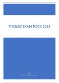 FIN2602 EXAM PACK 2023