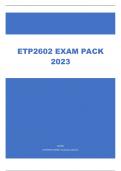 ETP2602 EXAM PACK 2023.