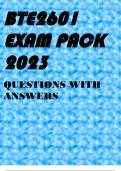 BTE2601 EXAM PACK 2023