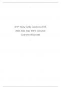 AHIP Study Guide Questions 2023 2024 100% Complete Guaranteed Success