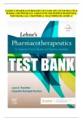 Lehne’s Pharmacotherapeutics For Advanced Practice Nurses And Physician Assistants 2nd Edition Rosenthal Test Bank | All Chapters (1- 92) |Complete Guide A+|100% Correct Answers