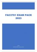 FAC3761 EXAM PACK 2023