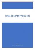 FIN2602 EXAM PACK 2023.